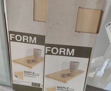 2 maple style shelves