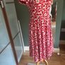 Seasalt Organic Cotton Raspberry Abstract Pattern Dress -  Size 10 Image 3