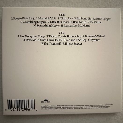 SAM FENDER  |  People Watching    (Deluxe Edition 2CD)
