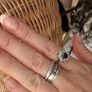 3 silver rings set Image 3