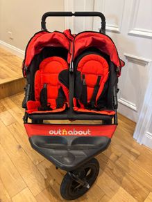 Out n About Nipper Double Buggy - Red