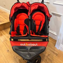 Out n About Nipper Double Buggy - Red