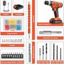 20V Cordless Drill Set Image 4