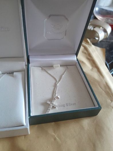 silver chain and pendant