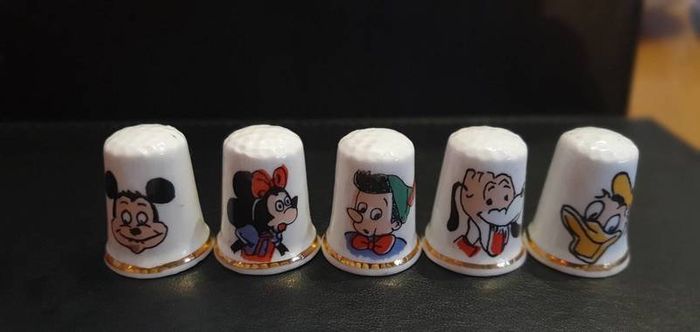 Disney Themed Bone China Thimble Collection