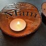 Candle holder, Rustic Wooden Log Tree Trunk Candle Tealight Holder, Image 2