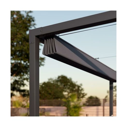 Pergola 3.5 x 2.6 with awning     very strong and thick only one left big discount  with manual awning the best offert. Will buy.