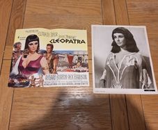 Rare 1963 Cleopatra Press Sheet & Press Kit Photo Elizabeth Taylor