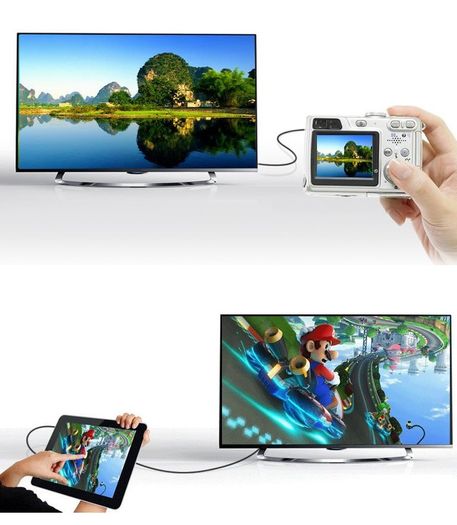 Ugreen Premium 1.5M Mini HDMI (Male) to HDMI (Male) 3D/UHD 4K@60Hz Bi-Directional Cable (Gold-Plated) (Brand New/Warranty)