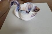Swan glass ornament
