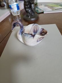 Swan glass ornament