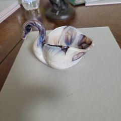 Swan glass ornament