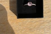 rose gold plated sterling silver ring