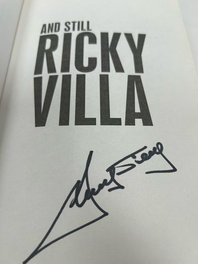 Hand Signed Ricky Villa Autobiography And Still Ricky Villa Spurs Football