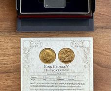 King George V Half Sovereign Gold Coin