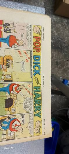 The breezer comic march 23 ,1968,vintage collectors item, thank you.,sold as is ,see pictures for condition used,