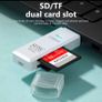 USB 2 in 1 USB 3.0 Card Reader USB Adapter High Speed Card Reader TF Memory Card for PC Laptop Accessories( memory cards not included) Image 3