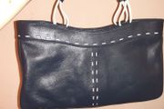 Tula handbag navy cream details