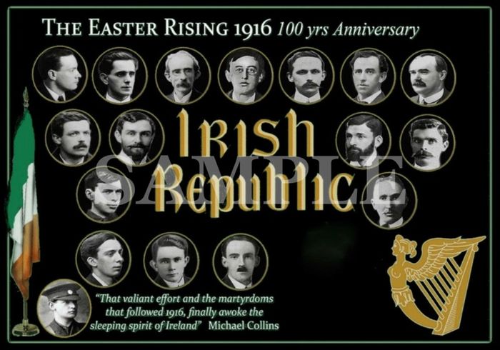 Easter Rising 1916 Commemorative Poster A3 Size