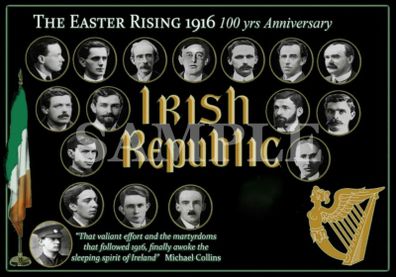 Easter Rising 1916 Commemorative Poster A3 Size