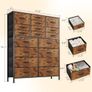 Chest of Drawers with 18 Drawers Dressers & Chests of Drawers for Bedroom Storage Drawers Image 2