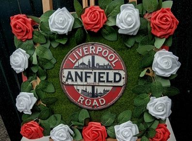 Liverpool Wall Plaque or Grave Tribute.