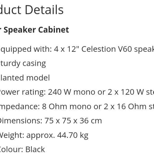 Engl 4x12 Cab (e412ss)