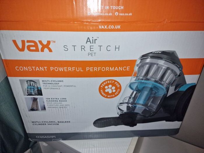 vax air stretch pet bagless cylinder vacuum