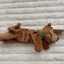 Vintage Warner Brothers Scooby Doo Laying Down Plush approx. 26 cm. Used Dirty  Please see photos Image 4