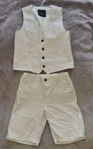 Next boys shorts waistcoat suit