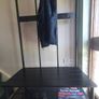 Metal Hall Coat Rack with Shoe Bench Image 3