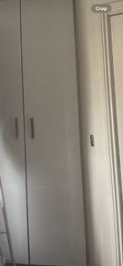 3 white high gloss wardrobe doors