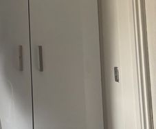 3 white high gloss wardrobe doors