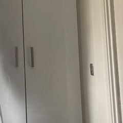 3 white high gloss wardrobe doors
