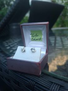 Lovely Vintage Charles Edwards Sterling Silver Earrings