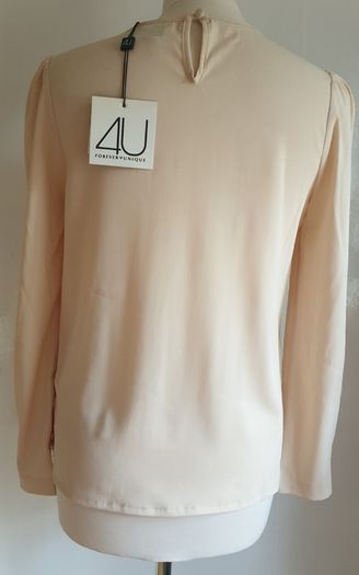 4U Forever Unique Ladies Top Nude Size UK10 New With Tag Payment By Revolut Or Paypal