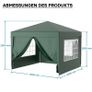 Waterproof 3x3m Gazebo with 4 Side Walls Image 6