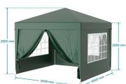 Waterproof 3x3m Gazebo with 4 Side Walls