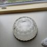 Vintage Glass beautiful Fruit Bowl with silver tone metal rim - fruit, trifle, punch Image 3