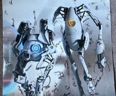 Signed PORTAL 2 Valve Development Team Poster