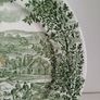 green transferware plate, Broadhurst plate, farmhouse plate Image 7