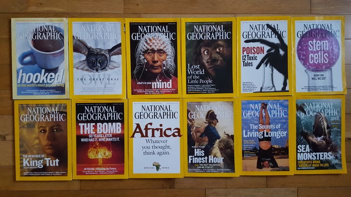 National Geographic magazines x 400 from early 20th century to 2009