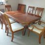 Solid timber table and chairs Image 2