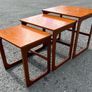 Retro vintage Nest of Tables by McIntosh furniture Scotland c1970 Image 2