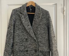 & Other Stories wool herringbone coat