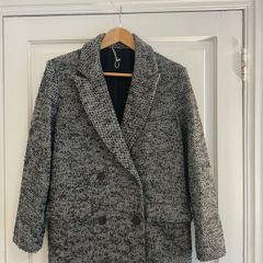 & Other Stories wool herringbone coat