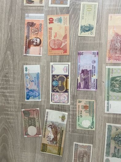 52PCS Notes From 28 Countries Real Banknotes New UNC