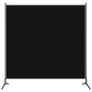 3 Panel Upgraded Room Divider Folding Privacy Screen, Freestanding Partition with Lockable Wheels, Room Separation for Home Office Bedroom, 262cm (W) x 183cm (H), Black Image 2