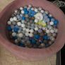 Pink Baby Ball Pit with Balls Image 8
