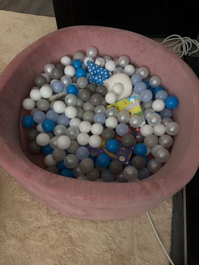 Pink Baby Ball Pit with Balls